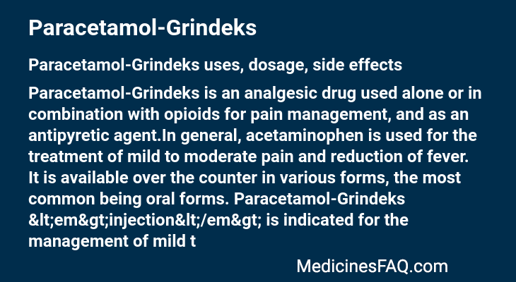 Paracetamol-Grindeks