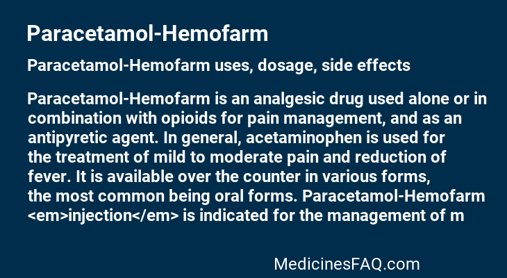 Paracetamol-Hemofarm