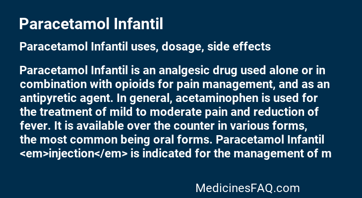 Paracetamol Infantil