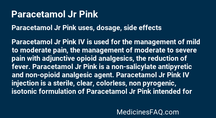 Paracetamol Jr Pink