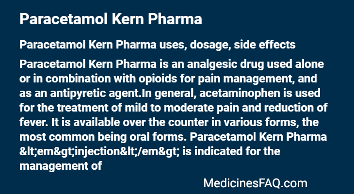Paracetamol Kern Pharma