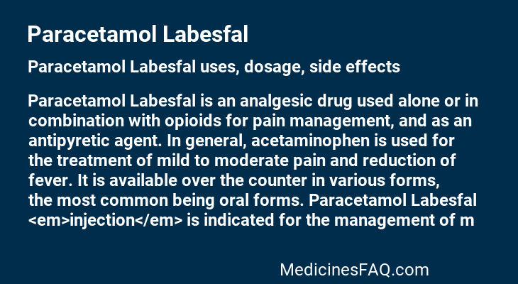 Paracetamol Labesfal