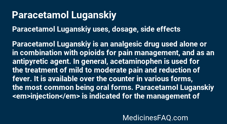 Paracetamol Luganskiy