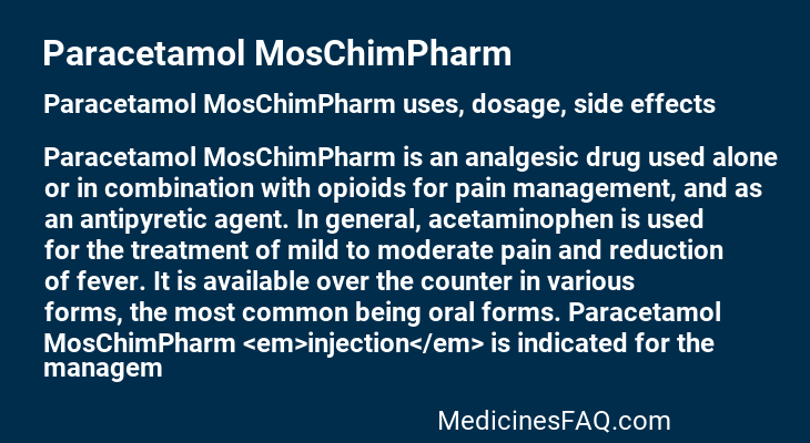 Paracetamol MosChimPharm