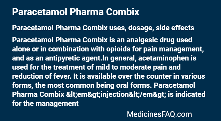 Paracetamol Pharma Combix