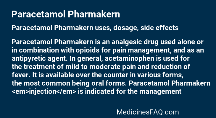 Paracetamol Pharmakern