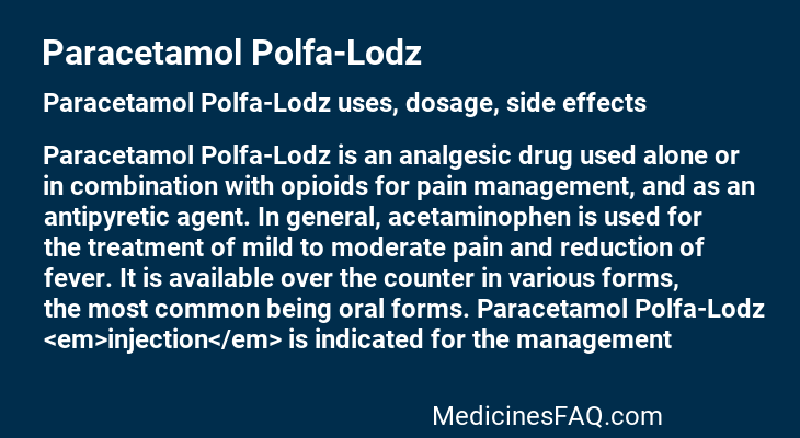 Paracetamol Polfa-Lodz