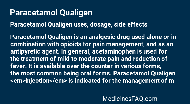 Paracetamol Qualigen