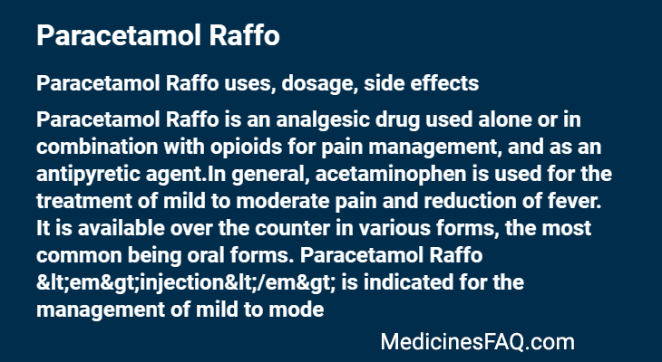 Paracetamol Raffo