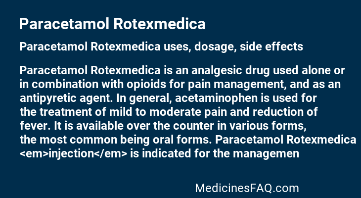 Paracetamol Rotexmedica