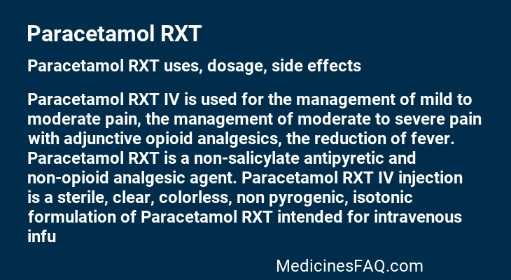 Paracetamol RXT