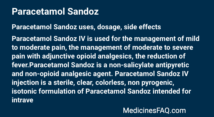 Paracetamol Sandoz