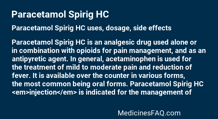 Paracetamol Spirig HC