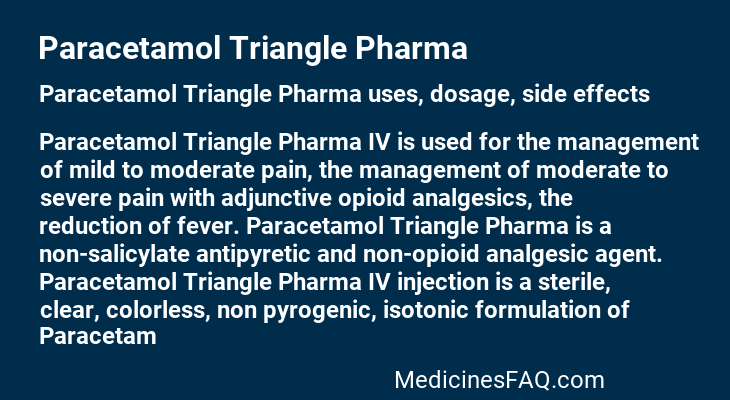 Paracetamol Triangle Pharma