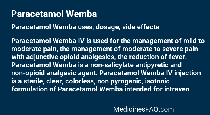 Paracetamol Wemba