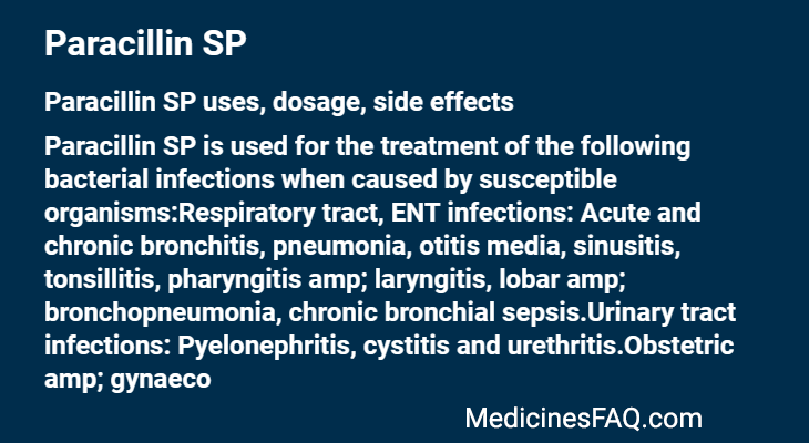 Paracillin SP