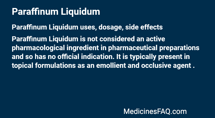 Paraffinum Liquidum