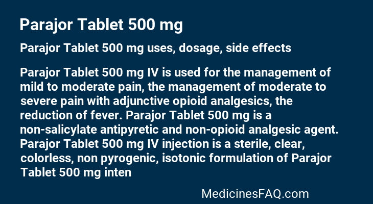 Parajor Tablet 500 mg