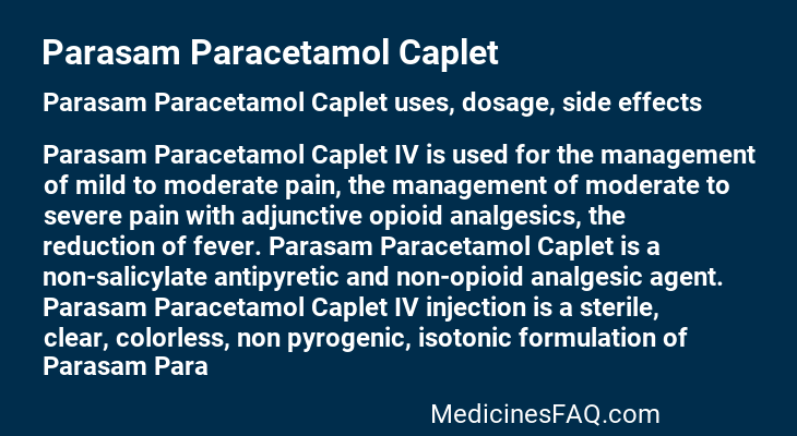 Parasam Paracetamol Caplet