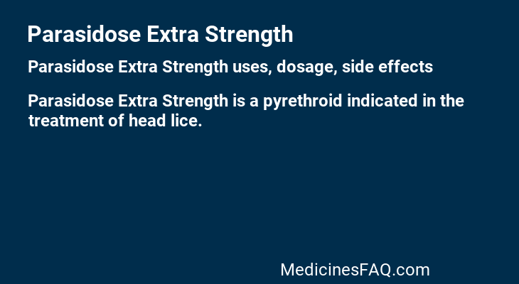 Parasidose Extra Strength