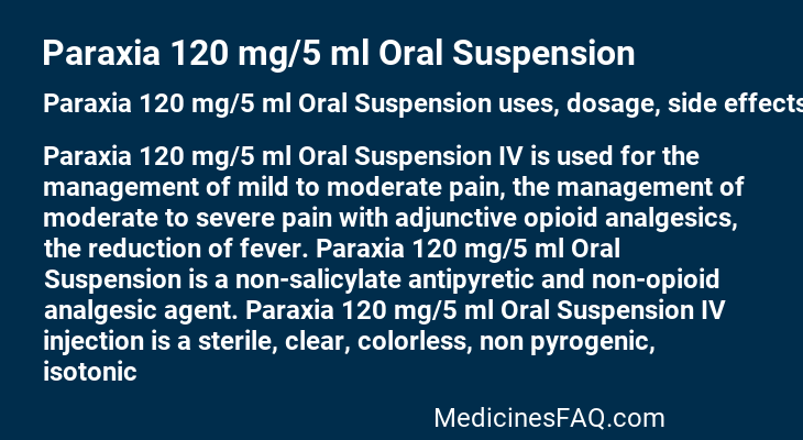 Paraxia 120 mg/5 ml Oral Suspension