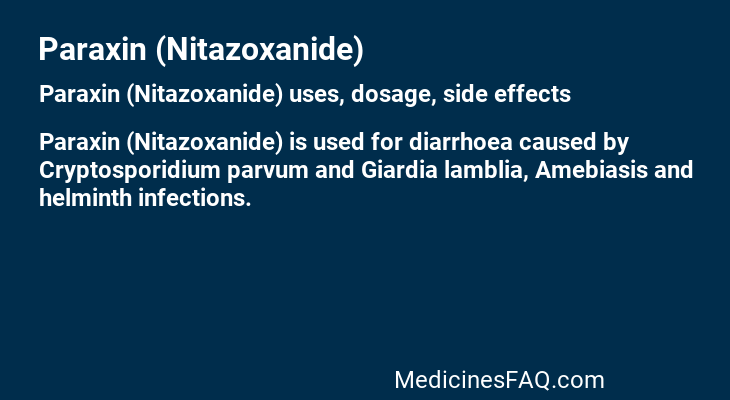 Paraxin (Nitazoxanide)