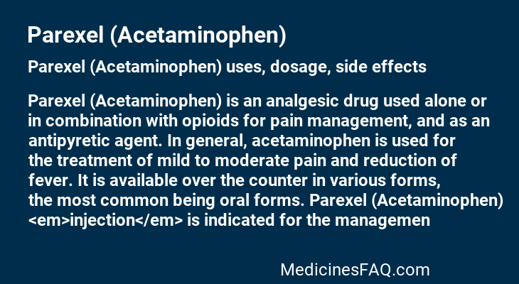 Parexel (Acetaminophen)