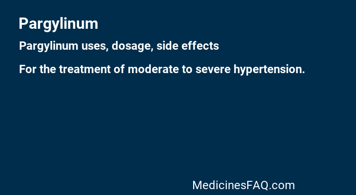 Pargylinum