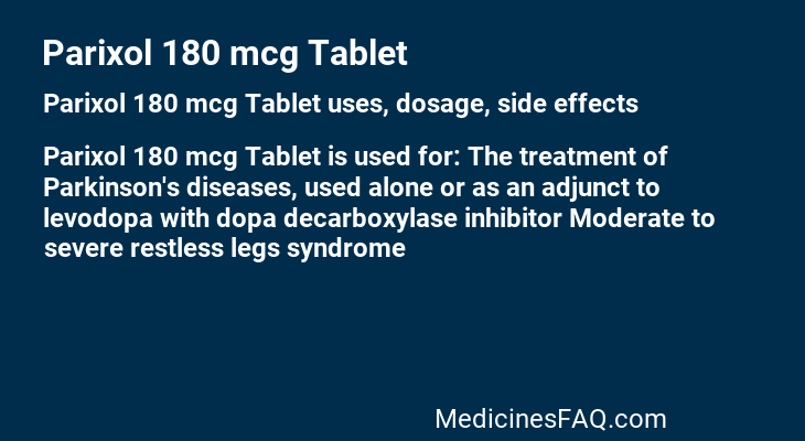 Parixol 180 mcg Tablet