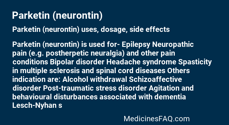 Parketin (neurontin)