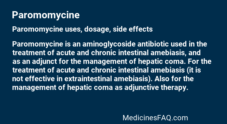 Paromomycine