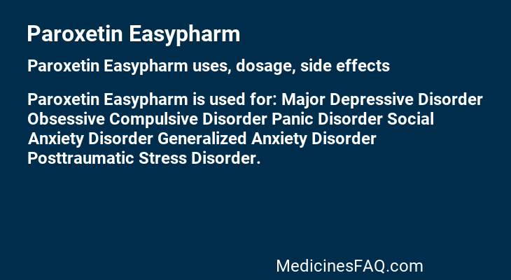 Paroxetin Easypharm