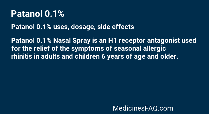 Patanol 0.1%