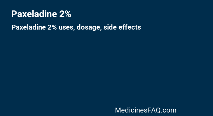 Paxeladine 2%