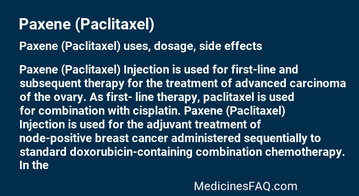 Paxene (Paclitaxel)