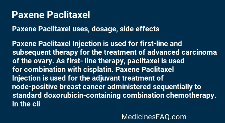 Paxene Paclitaxel