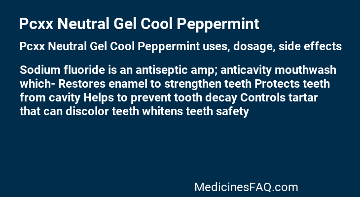 Pcxx Neutral Gel Cool Peppermint