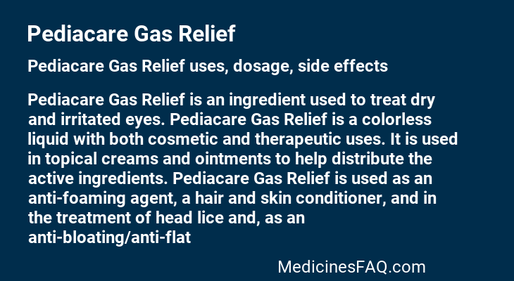 Pediacare Gas Relief