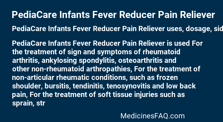 PediaCare Infants Fever Reducer Pain Reliever