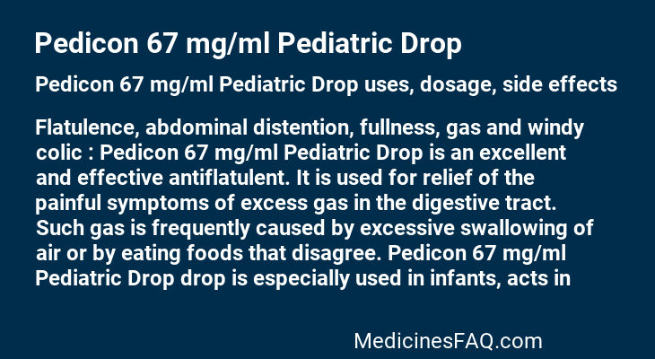 Pedicon 67 mg/ml Pediatric Drop