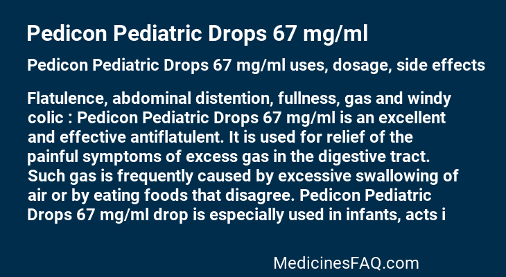 Pedicon Pediatric Drops 67 mg/ml