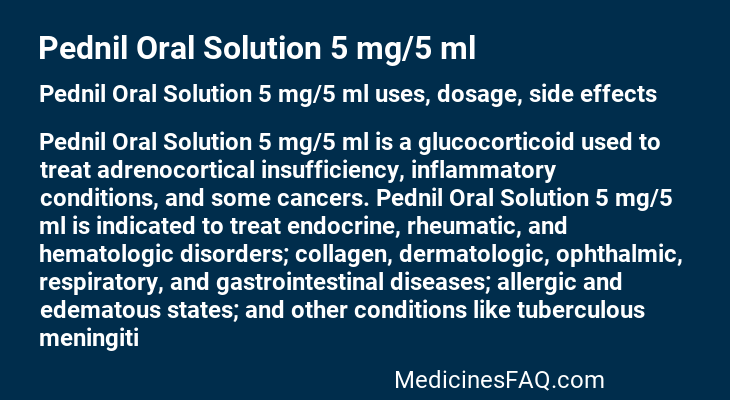 Pednil Oral Solution 5 mg/5 ml