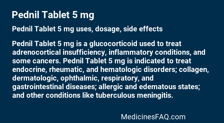 Pednil Tablet 5 mg