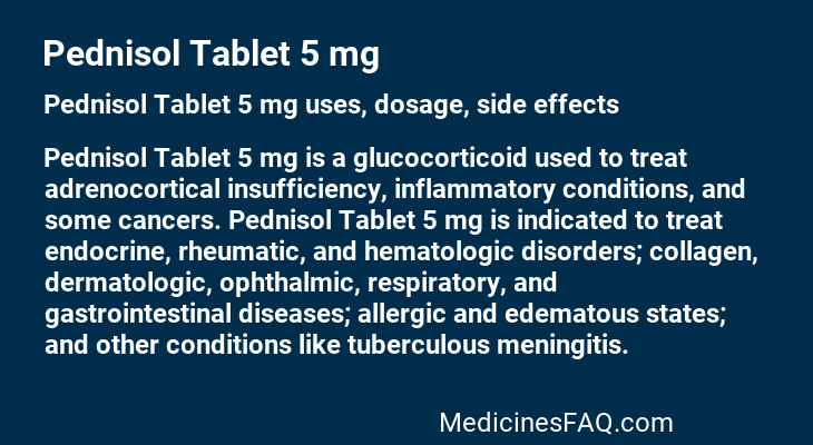 Pednisol Tablet 5 mg