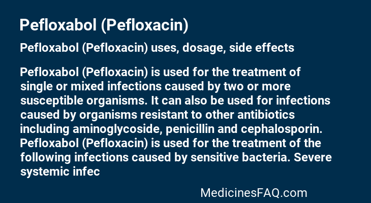 Pefloxabol (Pefloxacin)