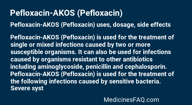 Pefloxacin-AKOS (Pefloxacin)