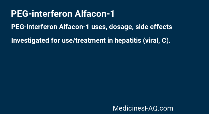 PEG-interferon Alfacon-1