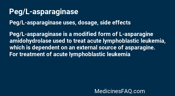 Peg/L-asparaginase