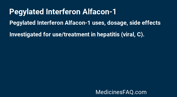Pegylated Interferon Alfacon-1
