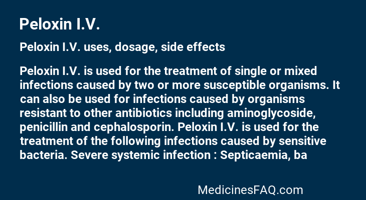 Peloxin I.V.